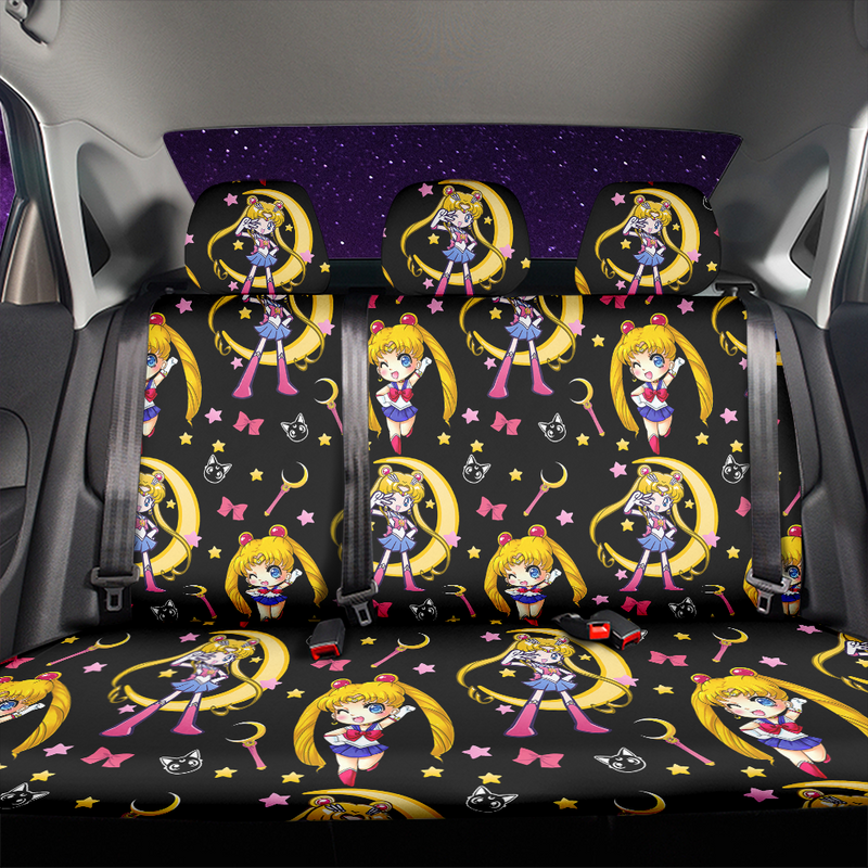 Sailor Moon Car Back Seat Covers Decor Protectors Nearkii