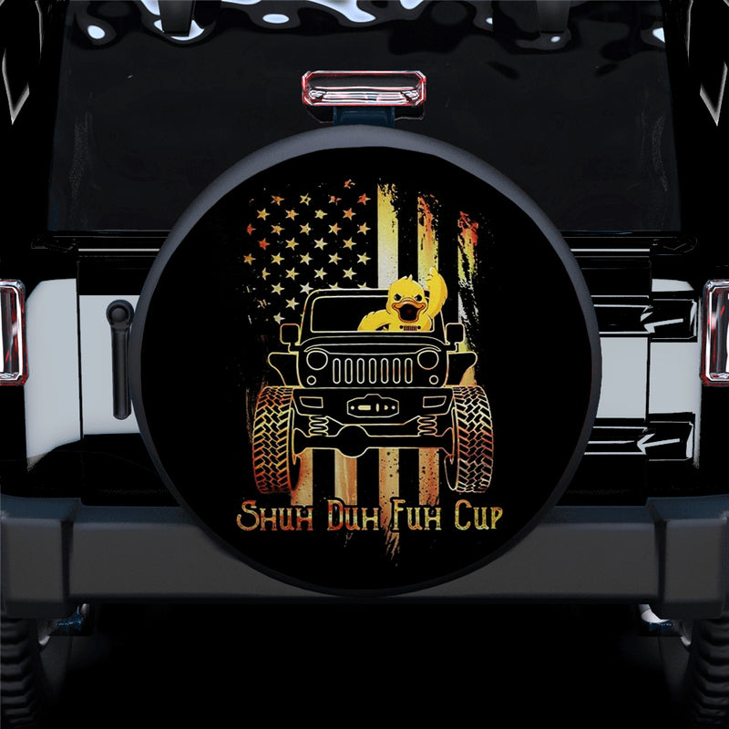 Shuh Duh Fuh Cup Funny Duck Car Spare Tire Covers Gift For Campers Nearkii