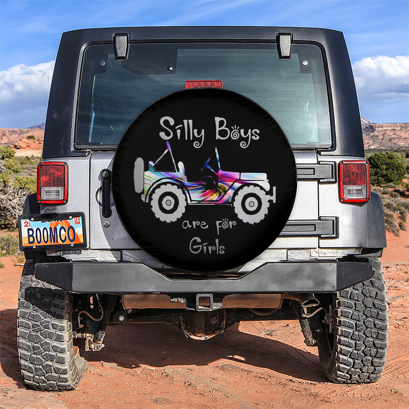 Silly Boys Jeep Are For Girls New Car Spare Tire Covers Gift For Campers Nearkii
