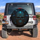 Skull Gothic Dark Vector Car Spare Tire Covers Gift For Campers Nearkii