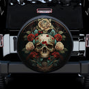 Skull And Roses Jeep Car Spare Tire Cover
