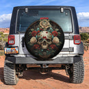 Skull And Roses Jeep Car Spare Tire Cover