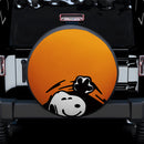 Orange Snoopy Peek A Boo Funny Jeep Car Spare Tire Covers Gift For Campers Nearkii