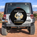 Snoopy I'm Just Becoming A Classic Car Spare Tire Covers Gift For Campers Nearkii