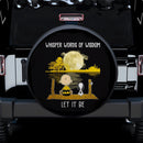 Snoopy Let It Be Car Spare Tire Covers Gift For Campers Nearkii