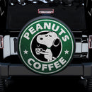 Snoopy Coffee Logo Car Spare Tire Covers Gift For Campers Nearkii