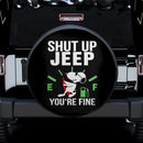 Snoopy Shut Up Funny Jeep Car Spare Tire Covers Gift For Campers Nearkii