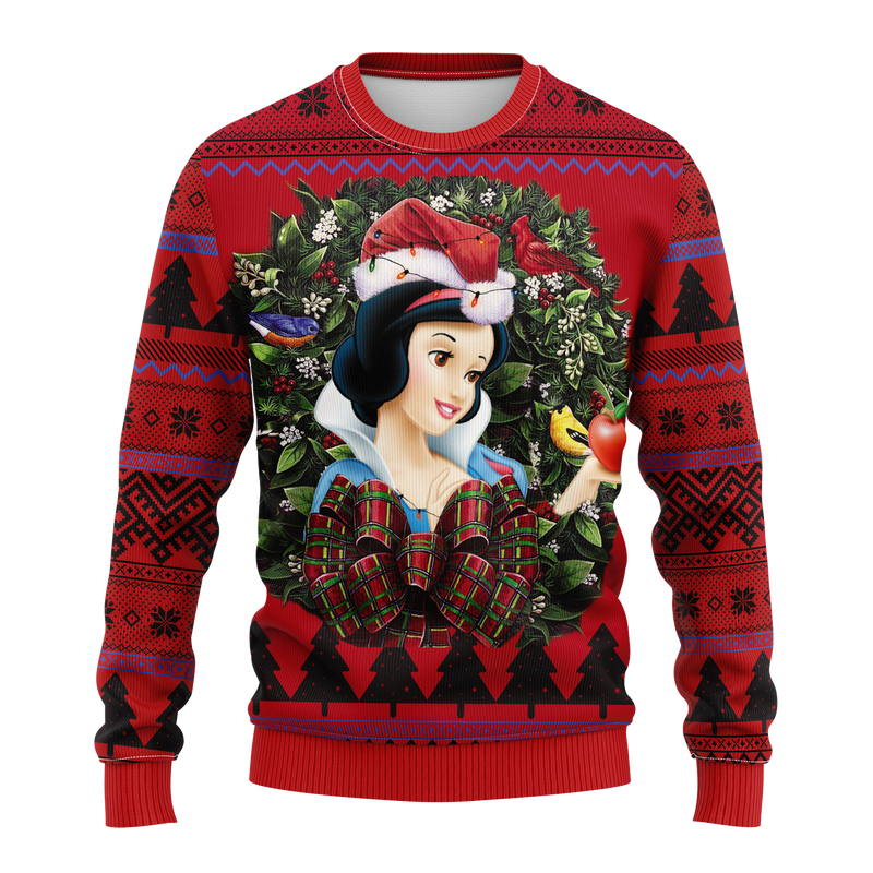 Snow White Princess Noel Mc Ugly Christmas Sweater Thanksgiving Gift Nearkii