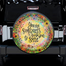 Sunshine Hippie Happy Jeep Car Spare Tire Cover Gift For Campers Nearkii
