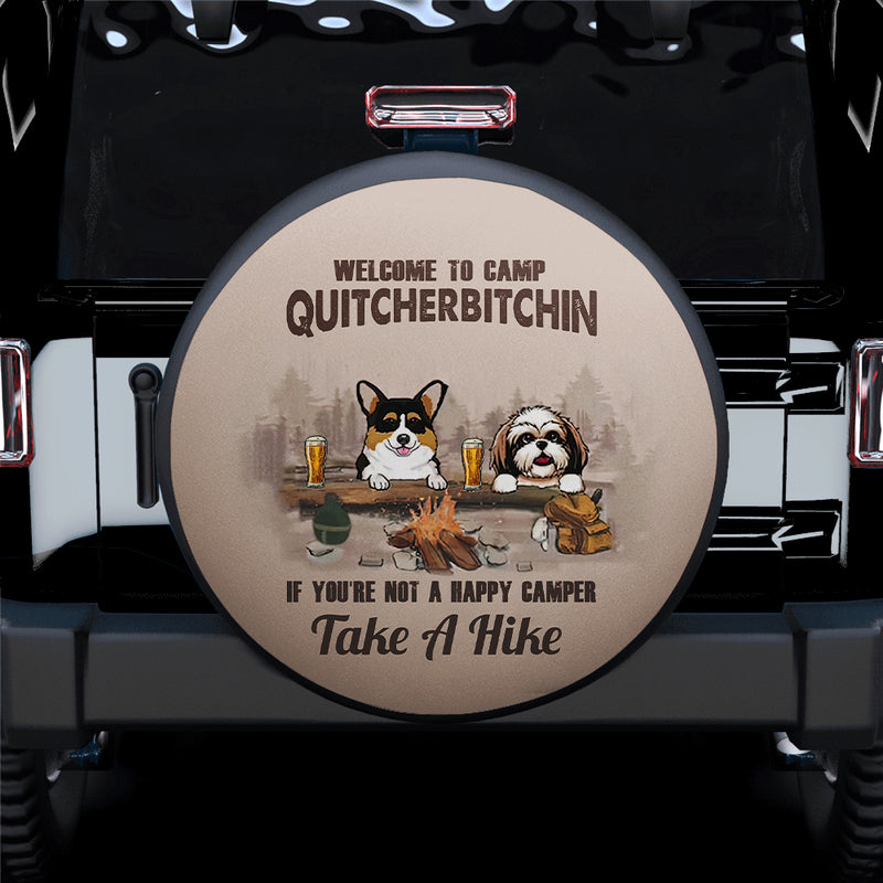 Welcome To Camp Quitcherbitchin Car Spare Tire Cover Gift For Campers Nearkii