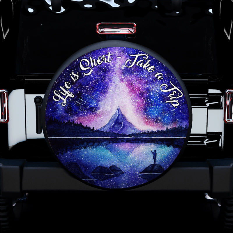 Life Is Short Jeep Car Spare Tire Cover Gift For Campers Nearkii