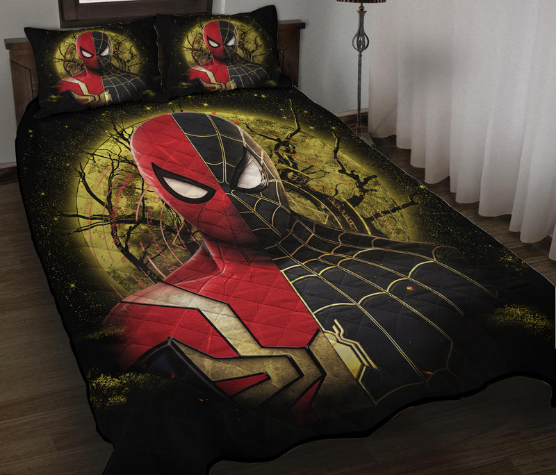 Spiderman Black Suit No Way Home Moonlight Quilt Bed Sets Nearkii