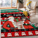 Spy X Family Christmas Rug Carpet Rug Home Room Decor Nearkii