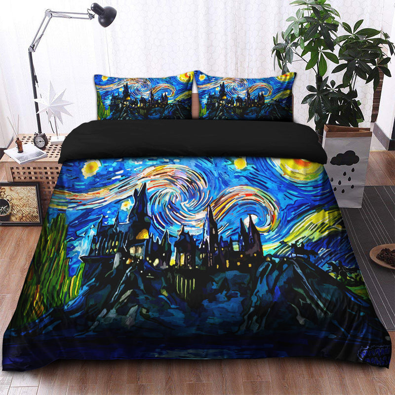 Starry Night Harry Potter Bedding Set Duvet Cover And 2 Pillowcases Nearkii