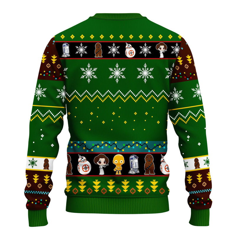 Star Wars B88 Ugly Christmas Sweater Green 1 Amazing Gift Idea Thanksgiving Gift Nearkii