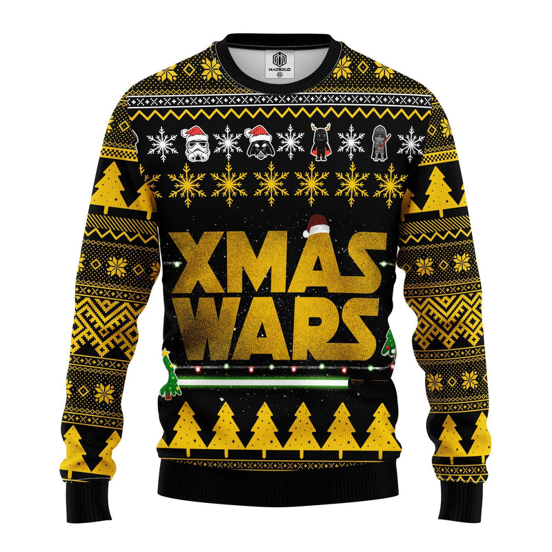 Star Wars Yellow Ugly Christmas Sweater Amazing Gift Idea Thanksgiving Gift Nearkii