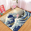 Stitch The Great Wave Japan Rectangular Area Rug