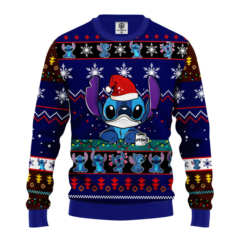 Stitch Ugly Christmas Sweater Blue 1 Amazing Gift Idea Thanksgiving Gift Nearkii