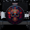 Sugar Skull Flower Mandala Jeep Car Spare Tire Cover
