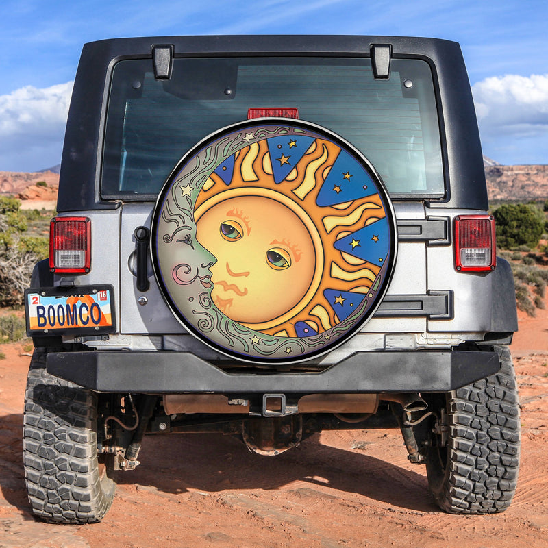 Sun And Moon Spare Tire Cover Gift For Campers Nearkii