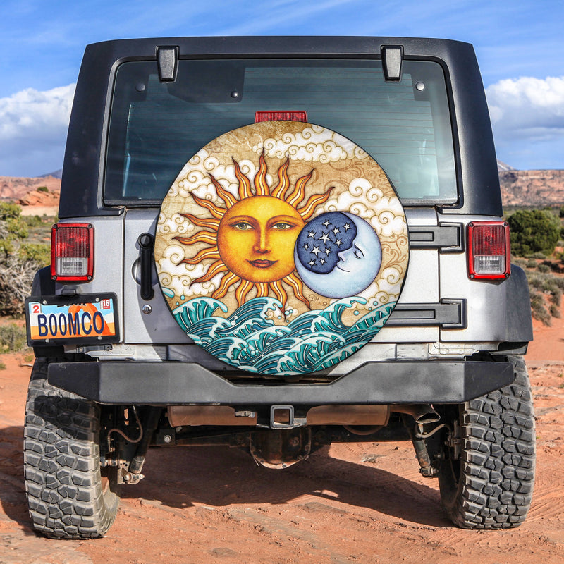 Sun Bohemian Spare Tire Cover Gift For Campers Nearkii
