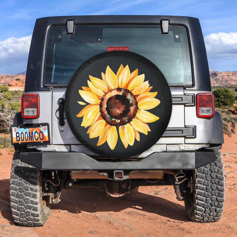 Sunflower Spare Tire Cover Gift For Campers Nearkii