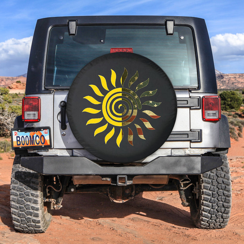 Sun Flower Spare Tire Cover Gift For Campers Nearkii