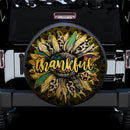 Sunflower Thankful Jeep Car Spare Tire Cover Gift For Campers Nearkii