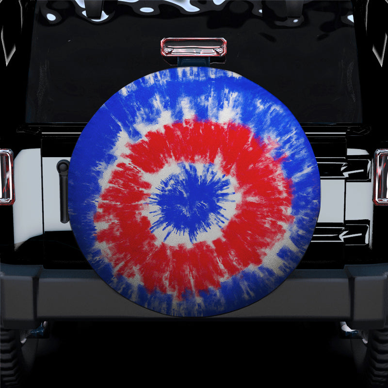 Tie Dye American Flag Spare Tire Cover Gift For Campers Nearkii