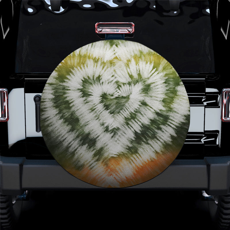 Tie Dye Colorful White Watercolor Spare Tire Cover Gift For Campers Nearkii