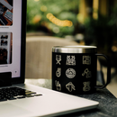 Black Camping Stuff Insulated Travel Camping Mug Nearkii