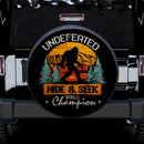 Undefeated Hide And Seek Champion Bigfoot Car Spare Tire Covers Gift For Campers Nearkii