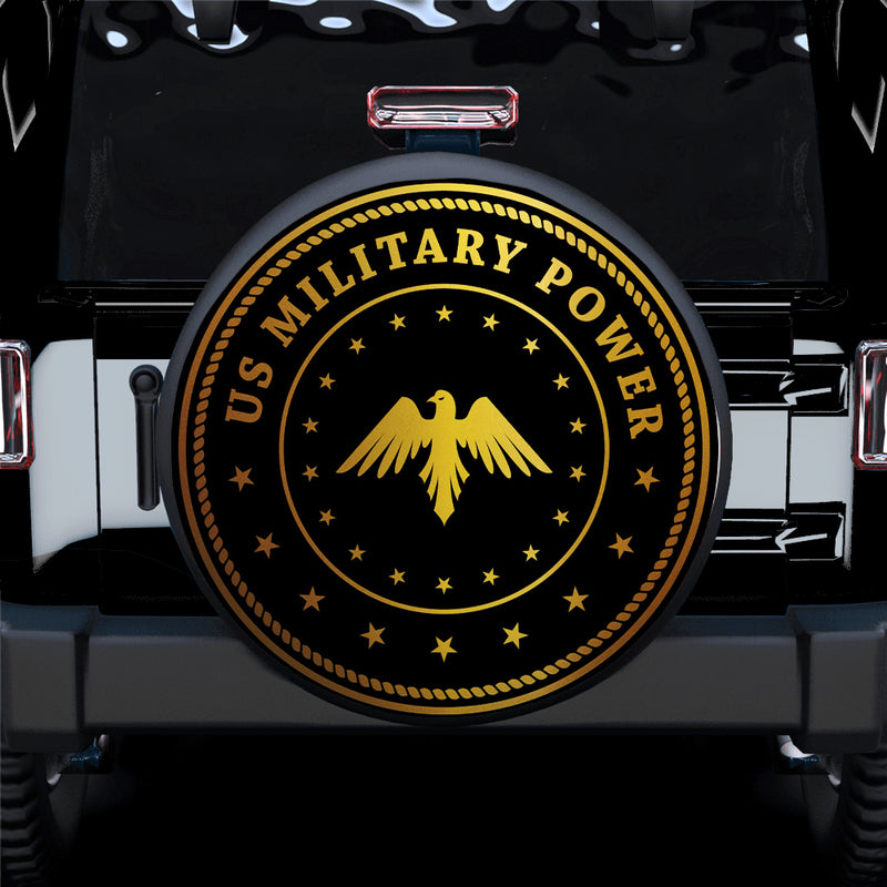 US Military Power Car Spare Tire Covers Gift For Campers Nearkii