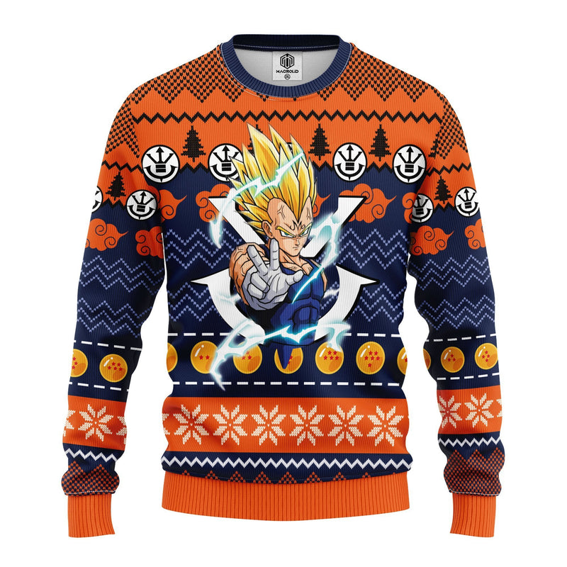 Majin Vegeta Dragon Ball Ugly Christmas Sweater Amazing Gift Idea Thanksgiving Gift Nearkii