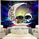 Wall-E Moon And Back Tapestry Room Decor Nearkii
