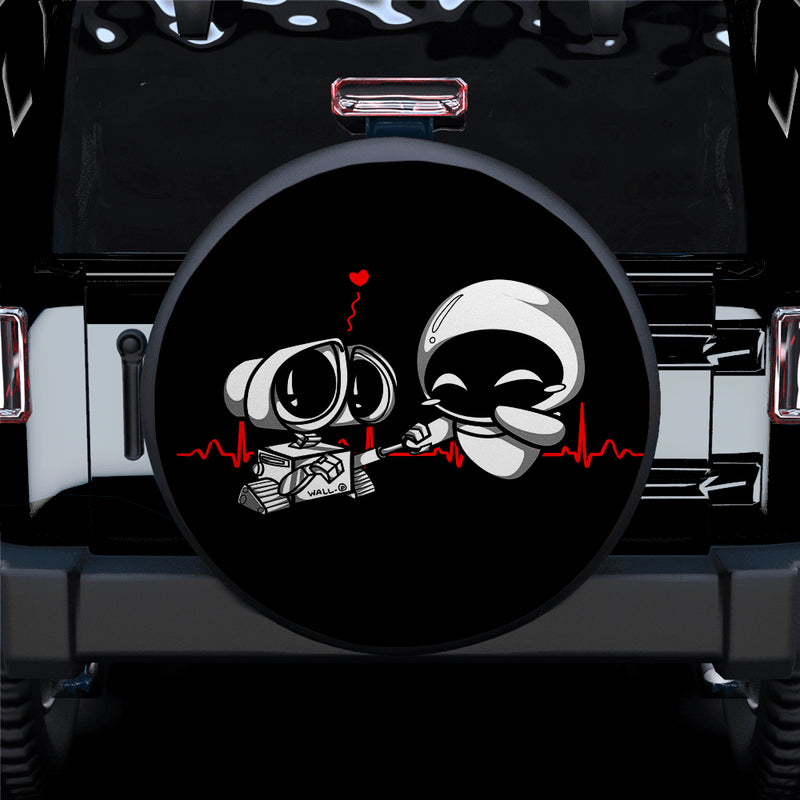 Wall E Eve Love Cute Jeep Car Spare Tire Covers Gift For Campers Nearkii
