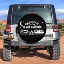 Welcome To Our Campsite Car Spare Tire Cover Gift For Campers Nearkii