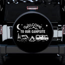 Welcome To Our Campsite Car Spare Tire Cover Gift For Campers Nearkii