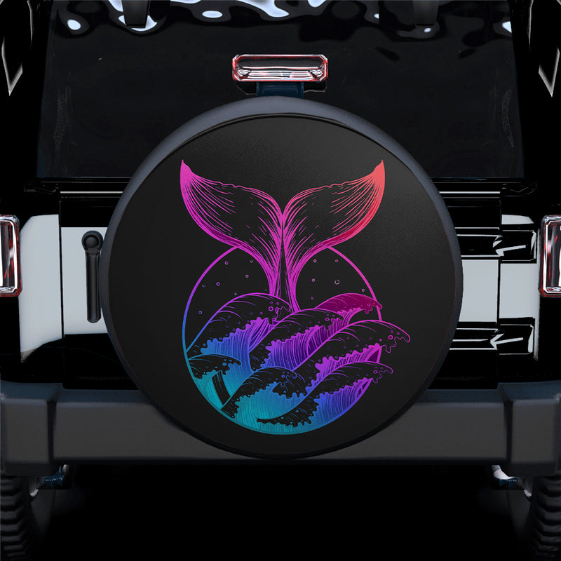 Whale Art Car Spare Tire Covers Gift For Campers Nearkii