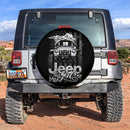 Halloween American Flag White Jeep Girl Car Spare Tire Covers Gift For Campers Nearkii