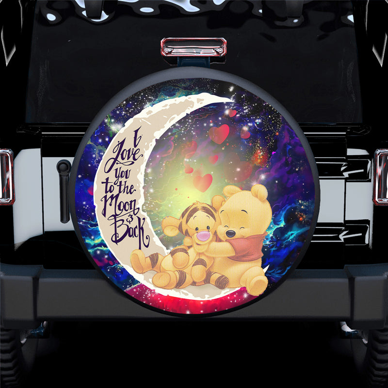 Winnie The Pooh Love You To The Moon Galaxy Spare Tire Covers Gift For Campers Nearkii