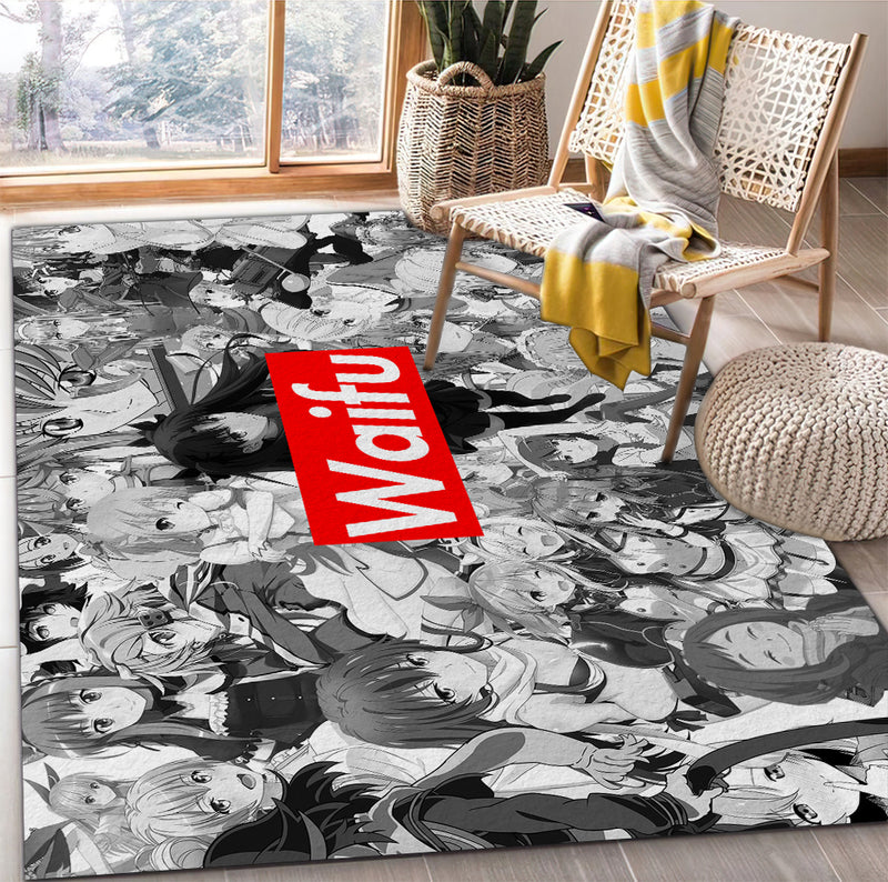 Waifu Rug Carpet Rug Home Room Decor Nearkii