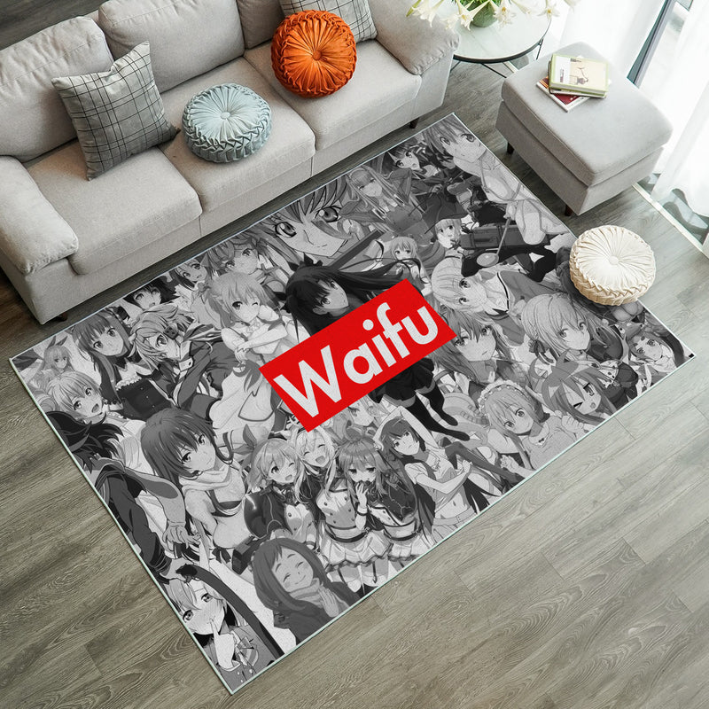 Waifu Rug Carpet Rug Home Room Decor Nearkii