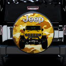 Yellow Jeep Camouflage Car Spare Tire Covers Gift For Campers Nearkii