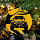 Yellow Jeep Mica Ornament Perfect Gift For Holiday Nearkii
