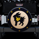 Jolteon Eevee Pokemon Evolution Pokemon Jeep Car Spare Tire Covers Gift For Campers Nearkii