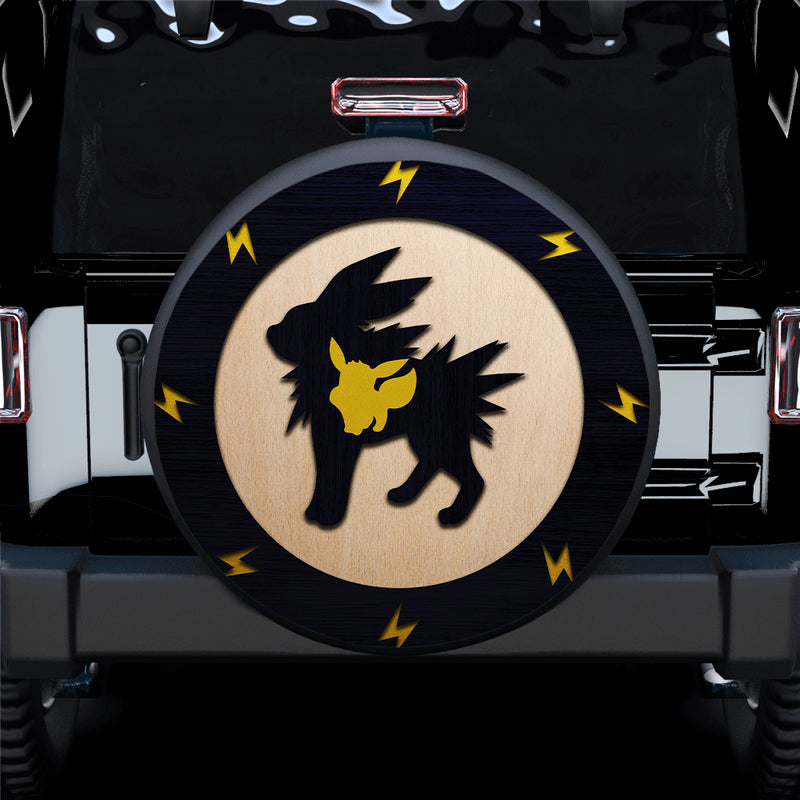 Jolteon Eevee Pokemon Evolution Pokemon Jeep Car Spare Tire Covers Gift For Campers Nearkii