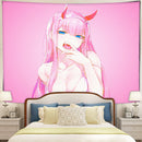 Zero Two Pink Anime Tapestry Room Decor Nearkii