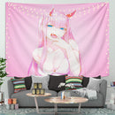 Zero Two Pink Anime Tapestry Room Decor Nearkii