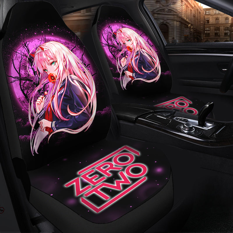 Zero Two Moonlight Premium Custom Car Seat Covers Decor Protectors Nearkii